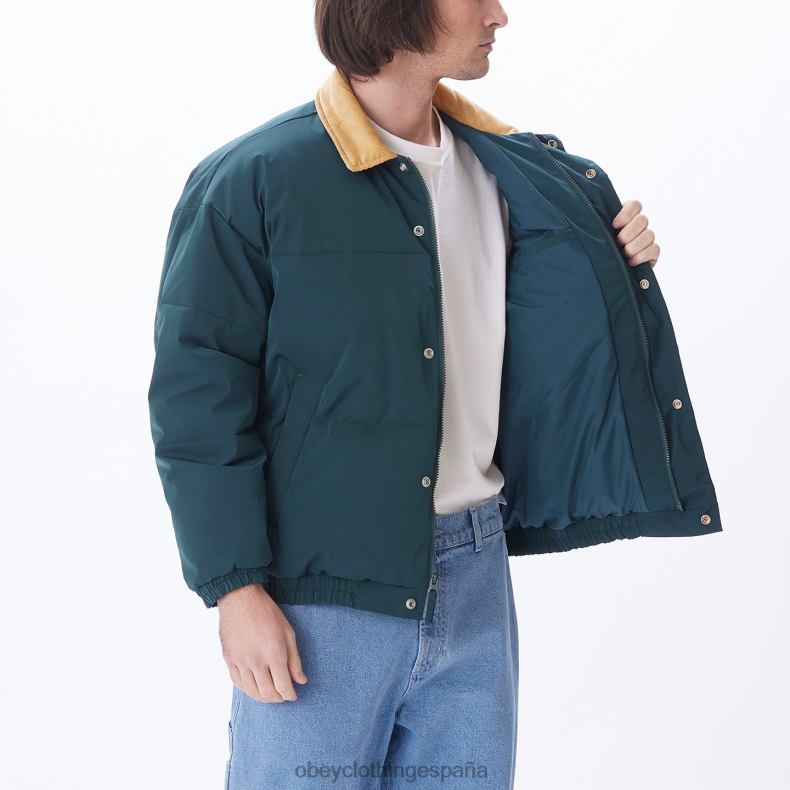 ropa OBEY chaqueta susurra frontones verdes múltiples hombres 0RV2P819