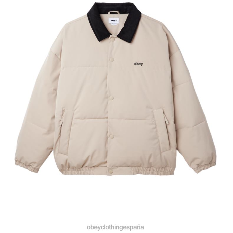 ropa OBEY chaqueta susurra gris pluma multicolor hombres 0RV2P820