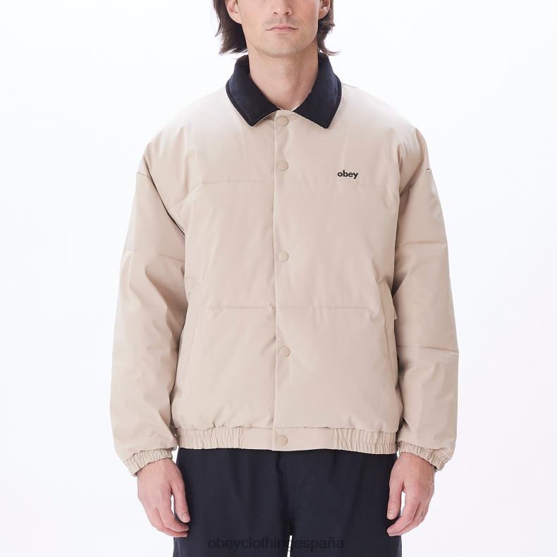 ropa OBEY chaqueta susurra gris pluma multicolor hombres 0RV2P820