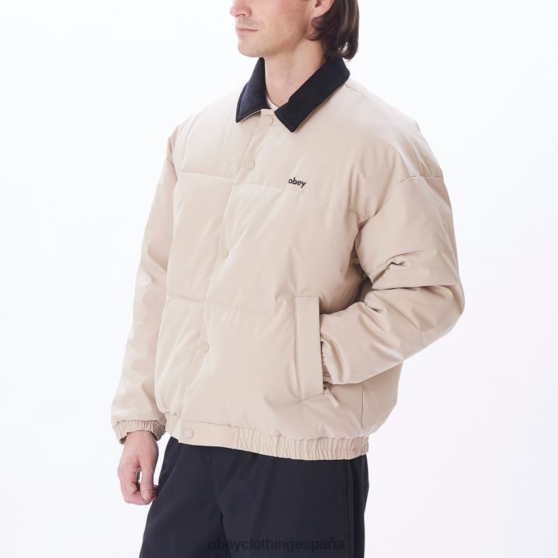 ropa OBEY chaqueta susurra gris pluma multicolor hombres 0RV2P820