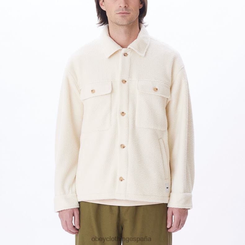 ropa OBEY chaqueta tipo camisa thompson sin blanquear hombres 0RV2P752
