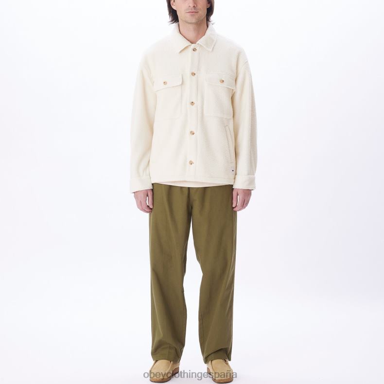 ropa OBEY chaqueta tipo camisa thompson sin blanquear hombres 0RV2P752