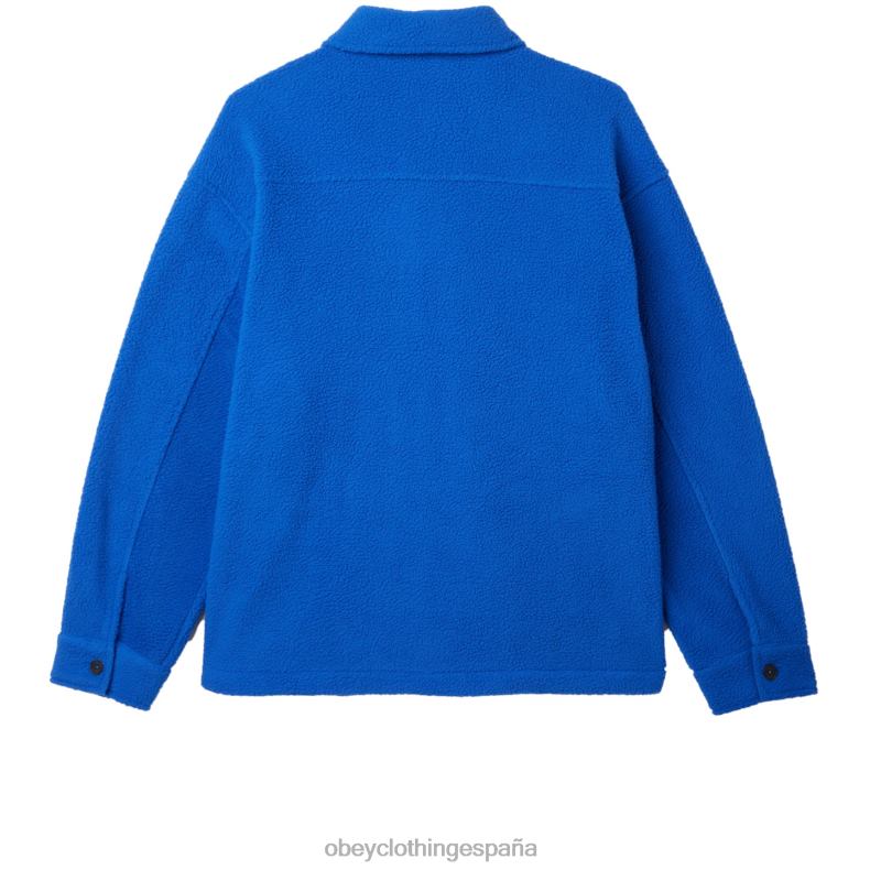 ropa OBEY chaqueta tipo camisa thompson surf azul hombres 0RV2P751