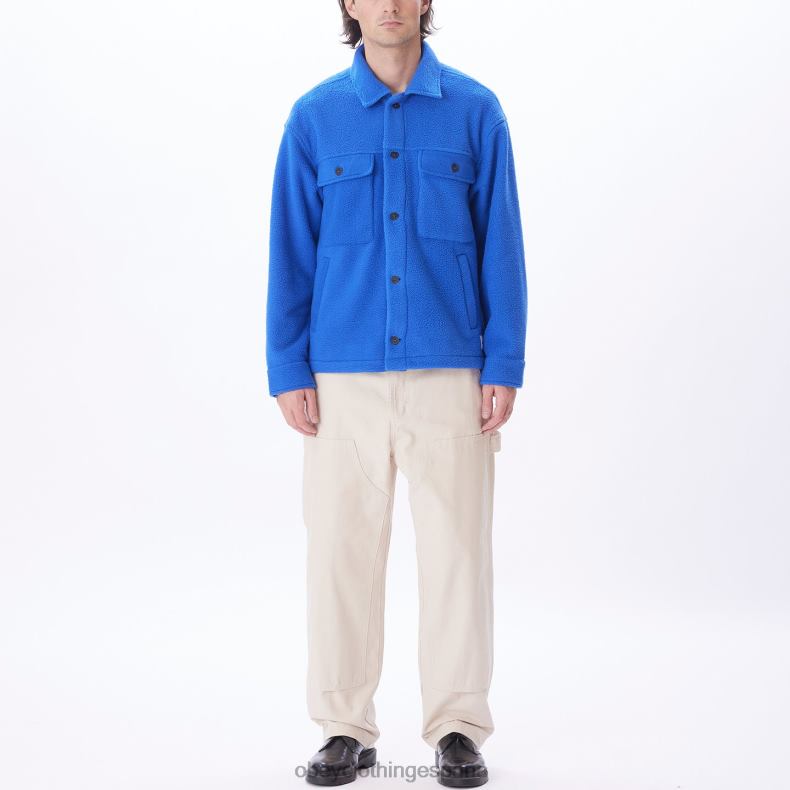 ropa OBEY chaqueta tipo camisa thompson surf azul hombres 0RV2P751