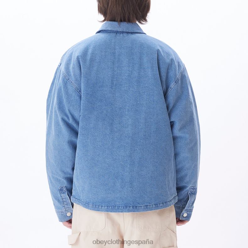 ropa OBEY chaqueta vaquera pintores índigo claro hombres 0RV2P835