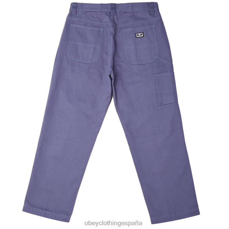 ropa OBEY pantalón de carpintero de trabajo duro azul vintage hombres 0RV2P961
