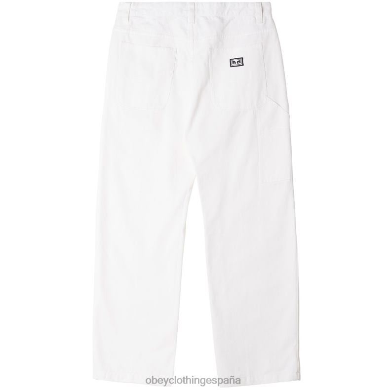 ropa OBEY pantalón de carpintero de trabajo duro blanco hombres 0RV2P960