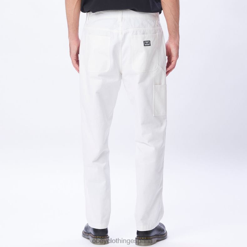 ropa OBEY pantalón de carpintero de trabajo duro blanco hombres 0RV2P960