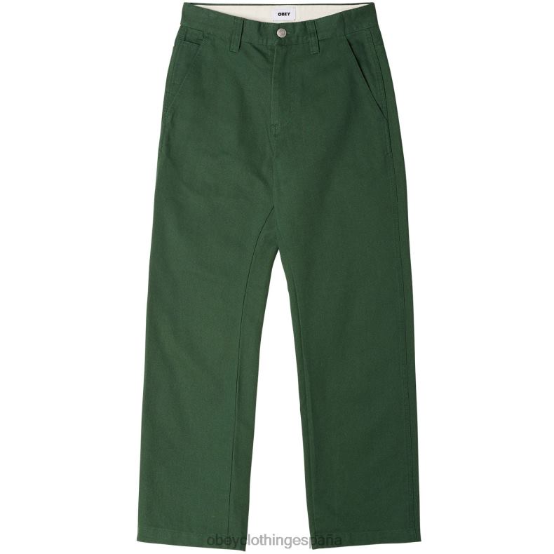 ropa OBEY pantalón de carpintero de trabajo duro cedro oscuro hombres 0RV2P958