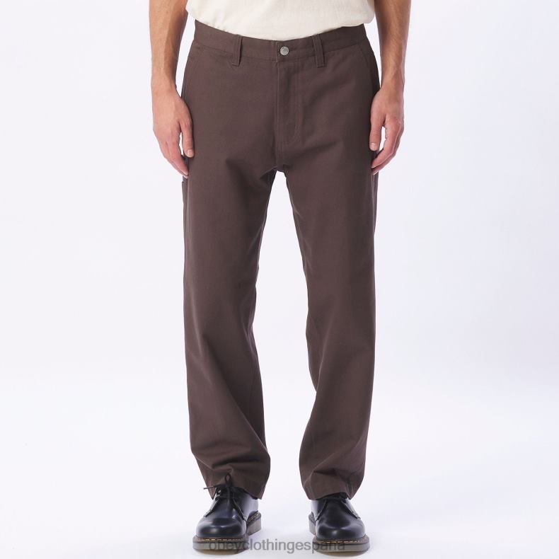 ropa OBEY pantalón de carpintero de trabajo duro marron oscuro hombres 0RV2P959