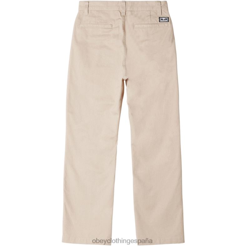 ropa OBEY pantalón inmobiliario arcilla hombres 0RV2P940