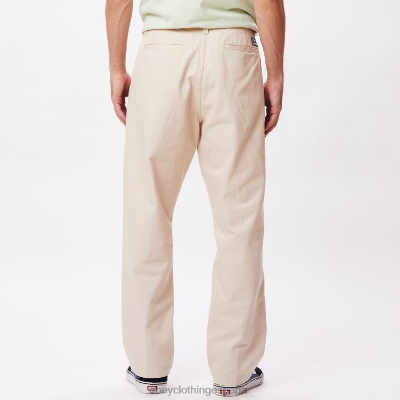 ropa OBEY pantalón inmobiliario arcilla hombres 0RV2P940