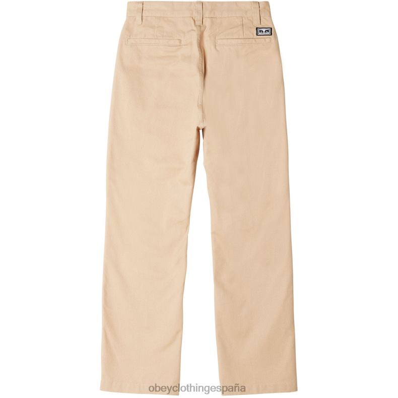 ropa OBEY pantalón inmobiliario crema irlandesa hombres 0RV2P943