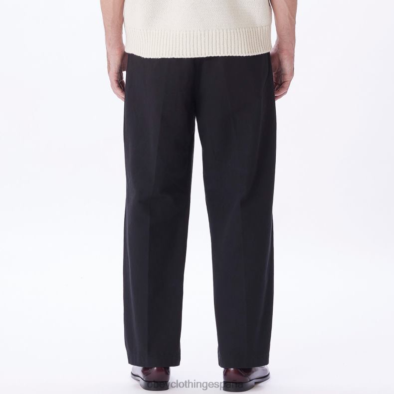 ropa OBEY pantalón inmobiliario negro hombres 0RV2P942