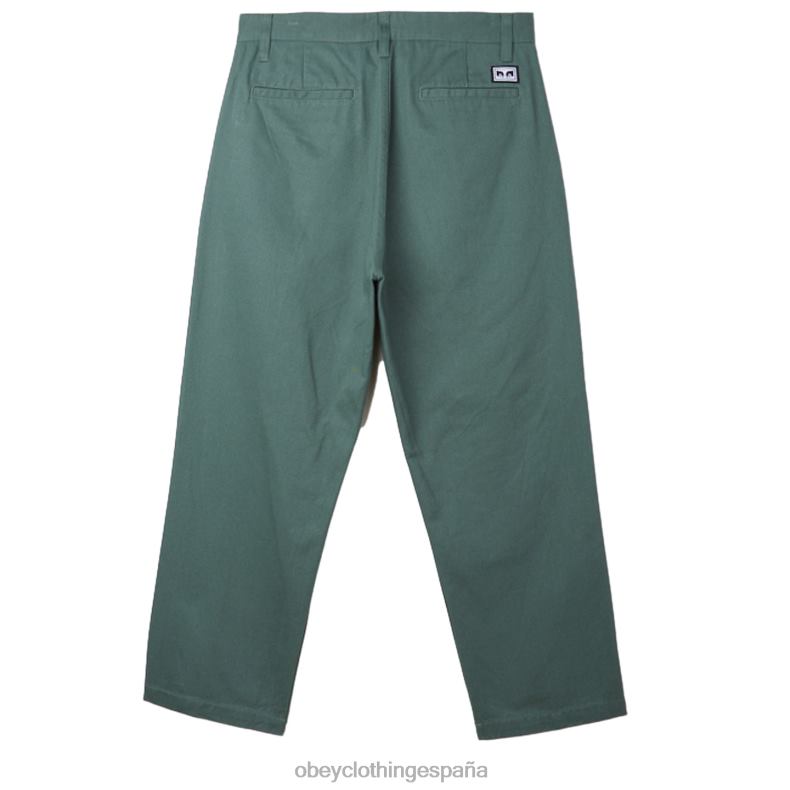 ropa OBEY pantalón inmobiliario pino plateado hombres 0RV2P945
