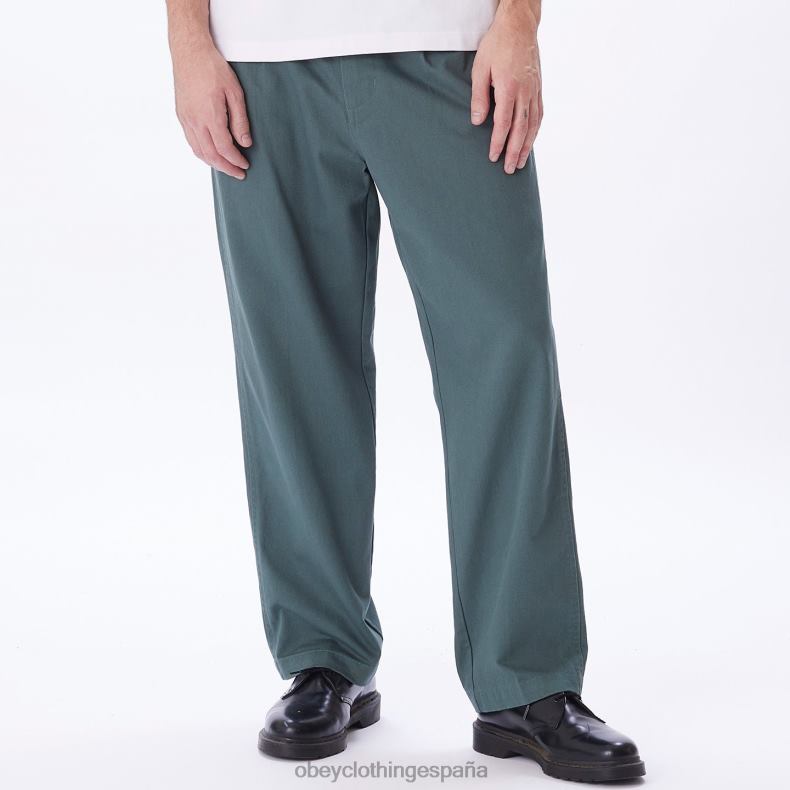 ropa OBEY pantalón inmobiliario pino plateado hombres 0RV2P945