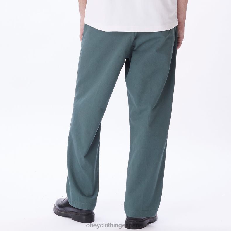 ropa OBEY pantalón inmobiliario pino plateado hombres 0RV2P945
