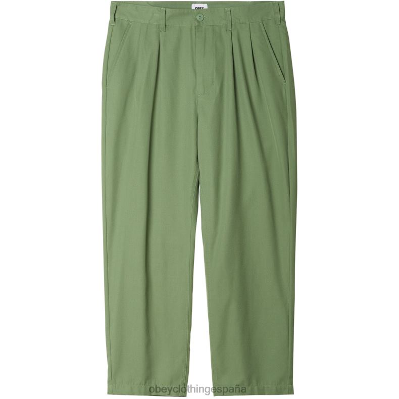 ropa OBEY pantalón plisado fubar jade hombres 0RV2P955