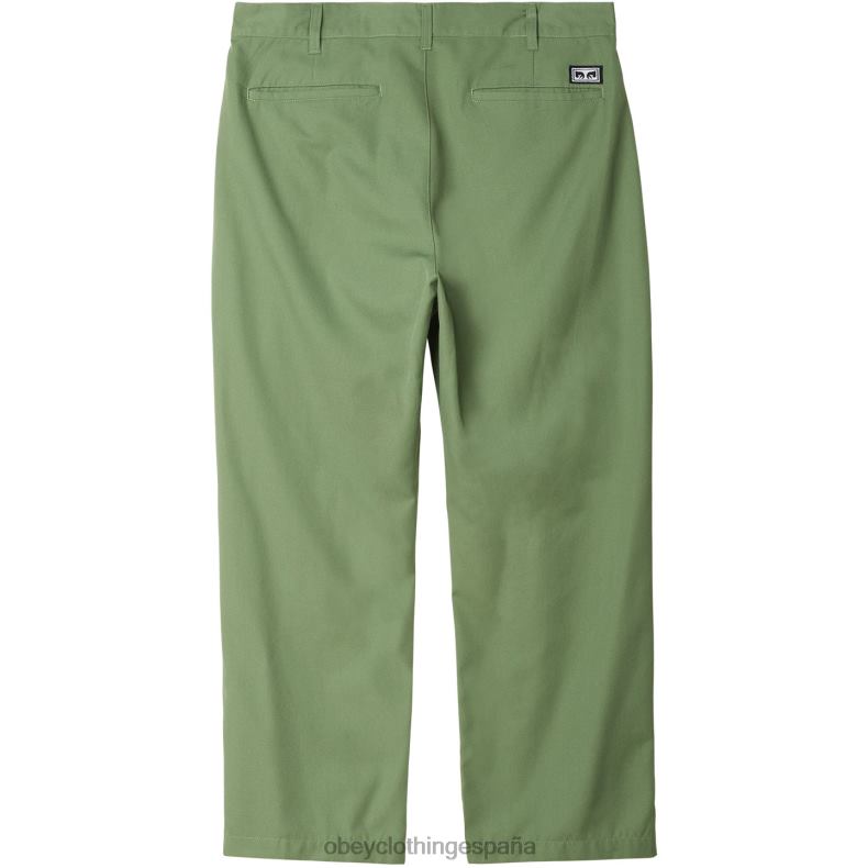 ropa OBEY pantalón plisado fubar jade hombres 0RV2P955