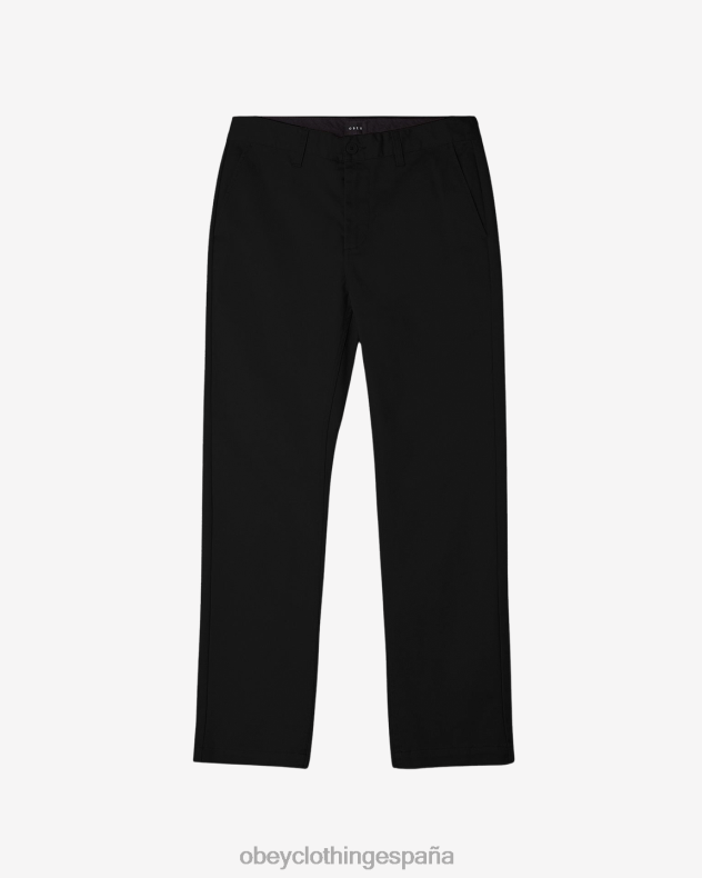 ropa OBEY pantalón rezagado negro hombres 0RV2P973