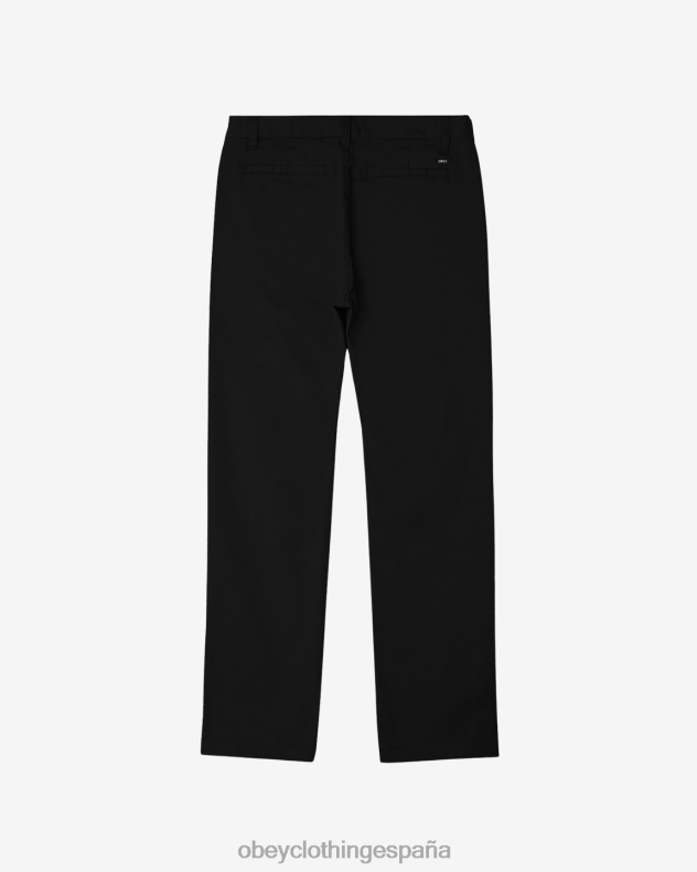 ropa OBEY pantalón rezagado negro hombres 0RV2P973