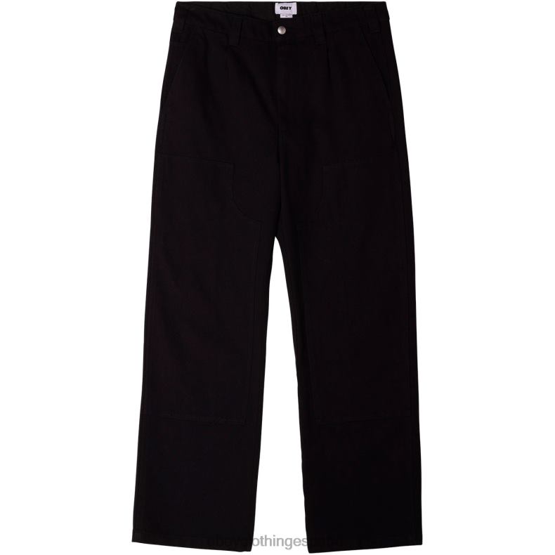 ropa OBEY pantalón tornero negro hombres 0RV2P948