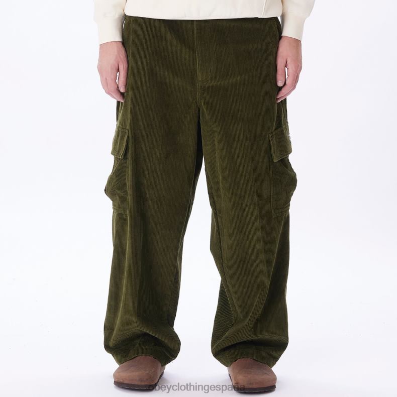 ropa OBEY pantalones cargo bigwig baggy de pana ejército hombres 0RV2P912