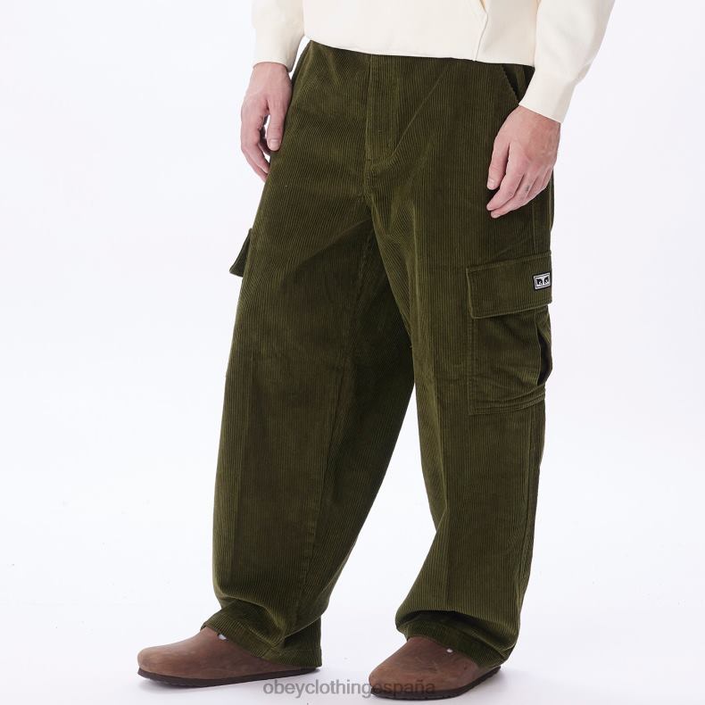 ropa OBEY pantalones cargo bigwig baggy de pana ejército hombres 0RV2P912