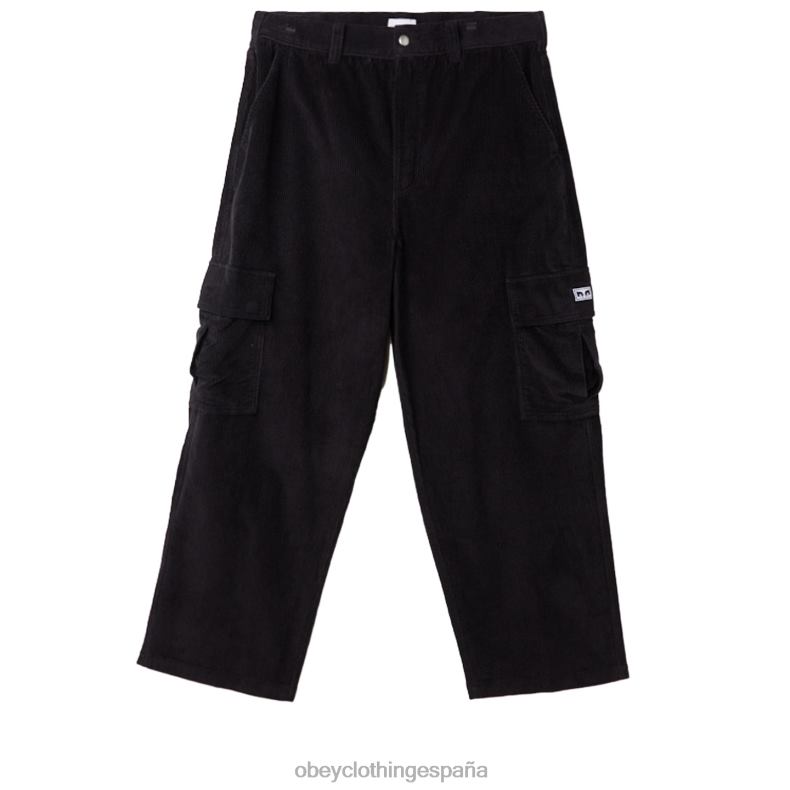 ropa OBEY pantalones cargo bigwig baggy de pana negro digital hombres 0RV2P913