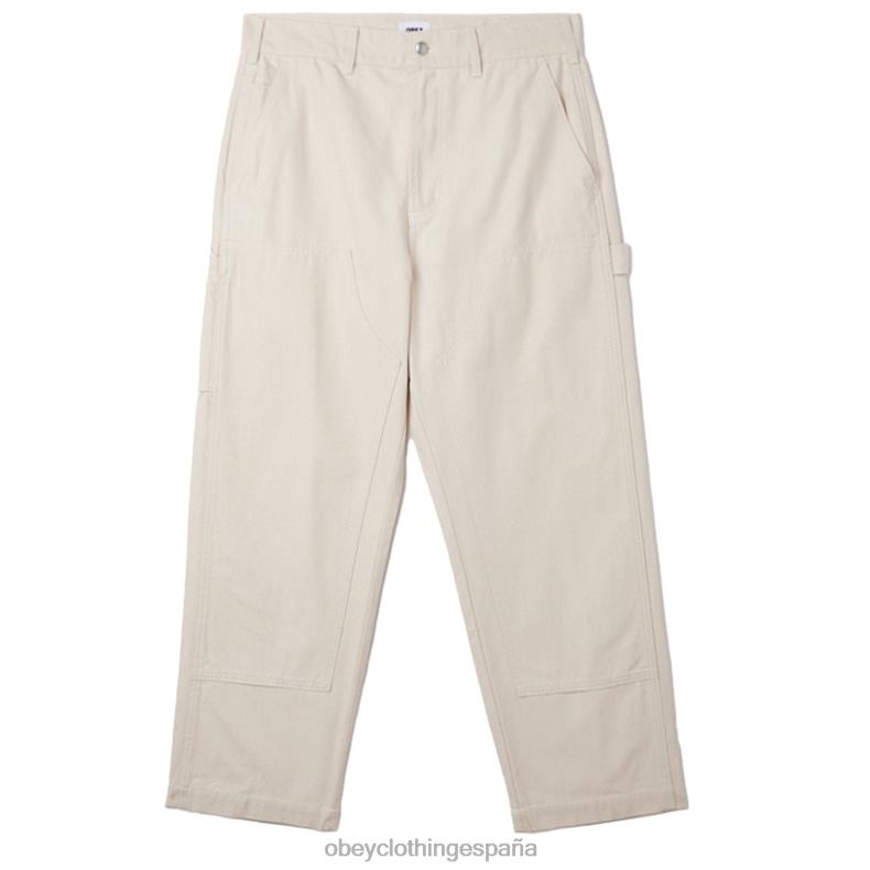 ropa OBEY pantalones hasta la rodilla dobles de sarga big timer arcilla hombres 0RV2P924