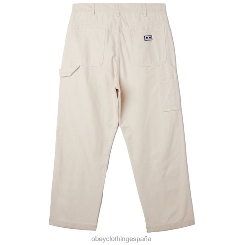 ropa OBEY pantalones hasta la rodilla dobles de sarga big timer arcilla hombres 0RV2P924