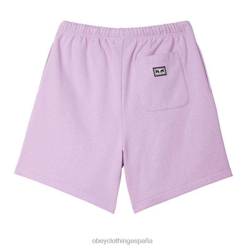 ropa OBEY trabajos establecidos ojos sudor cortos lavanda digital hombres 0RV2P976