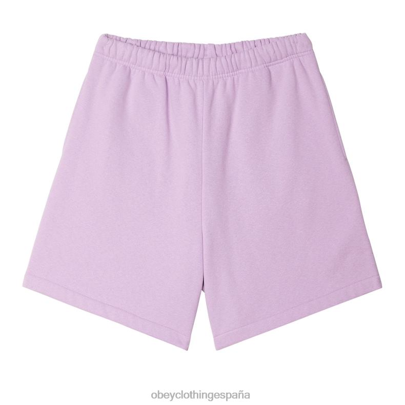 ropa OBEY trabajos establecidos ojos sudor cortos lavanda digital hombres 0RV2P976