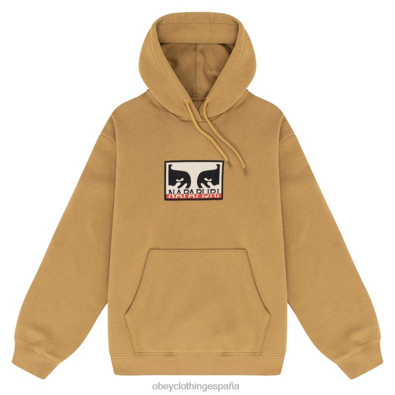 ropa OBEY X NAPAPIJRI capucha caramelo hombres 0RV2P982