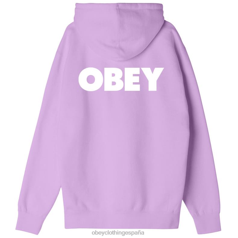 ropa OBEY capucha audaz y pesada lavanda digital hombres 0RV2P1005