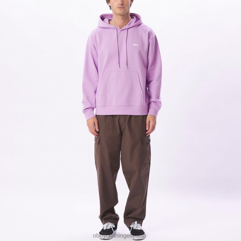 ropa OBEY capucha audaz y pesada lavanda digital hombres 0RV2P1005