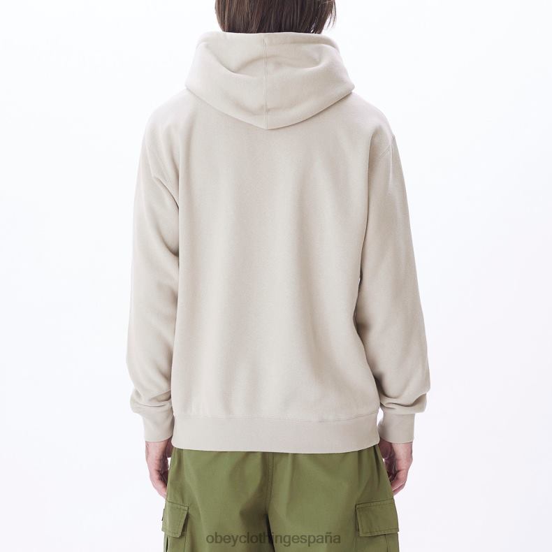 ropa OBEY capucha con capucha en minúsculas Gris plateado hombres 0RV2P1015