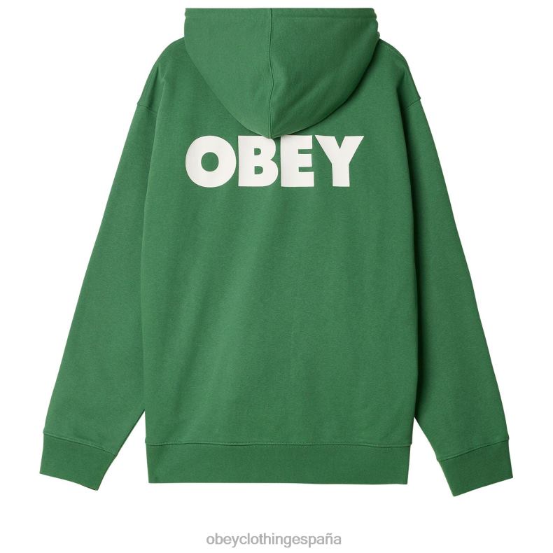 ropa OBEY capucha con cremallera pesada y llamativa hoja de palma hombres 0RV2P985