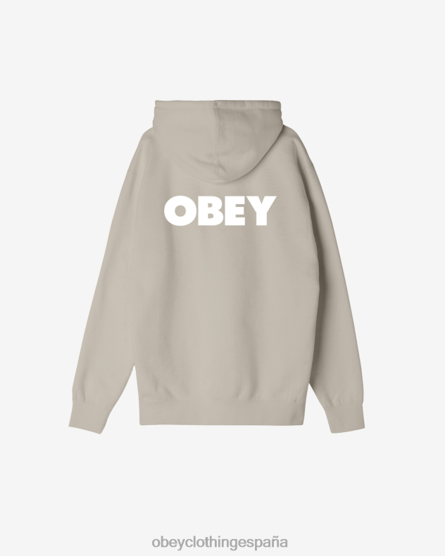 ropa OBEY capucha premium audaz Gris plateado hombres 0RV2P1019