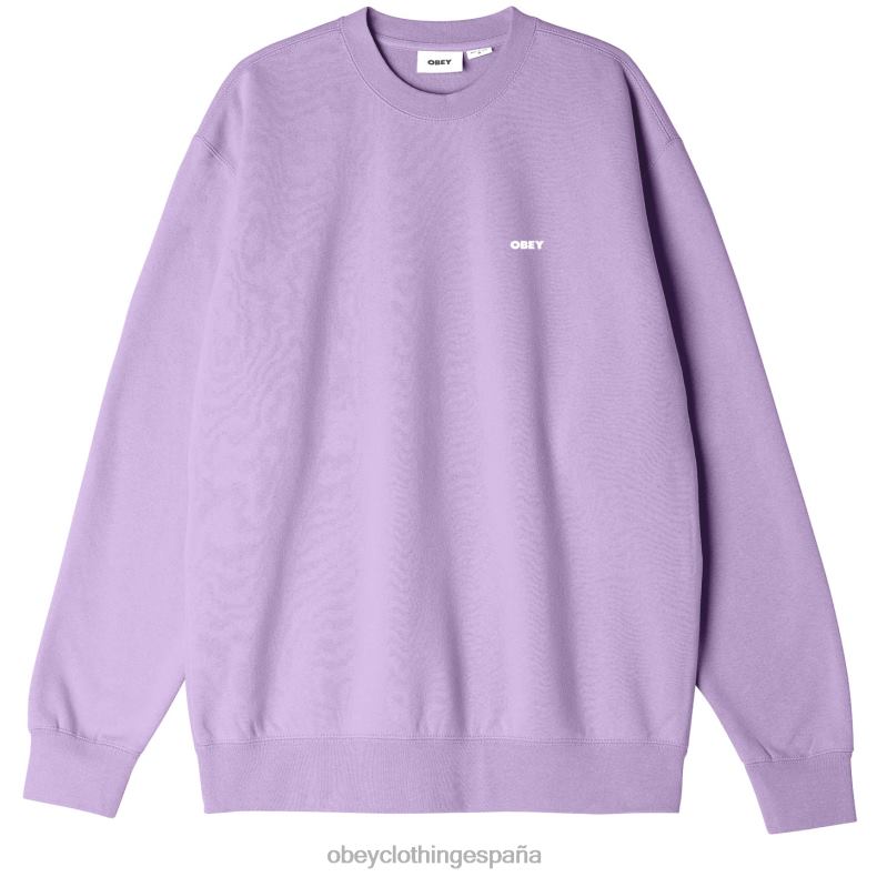 ropa OBEY cuello redondo audaz y pesado lavanda digital hombres 0RV2P1010