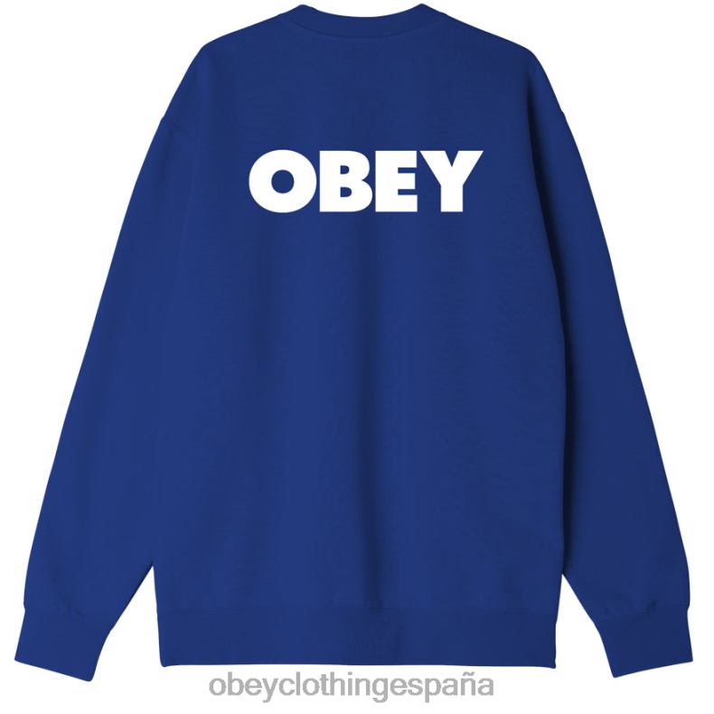 ropa OBEY cuello redondo premium audaz surf azul hombres 0RV2P1041