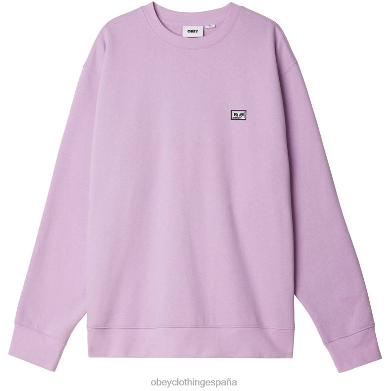 ropa OBEY ojos de trabajo establecidos cuello redondo lavanda digital hombres 0RV2P1035