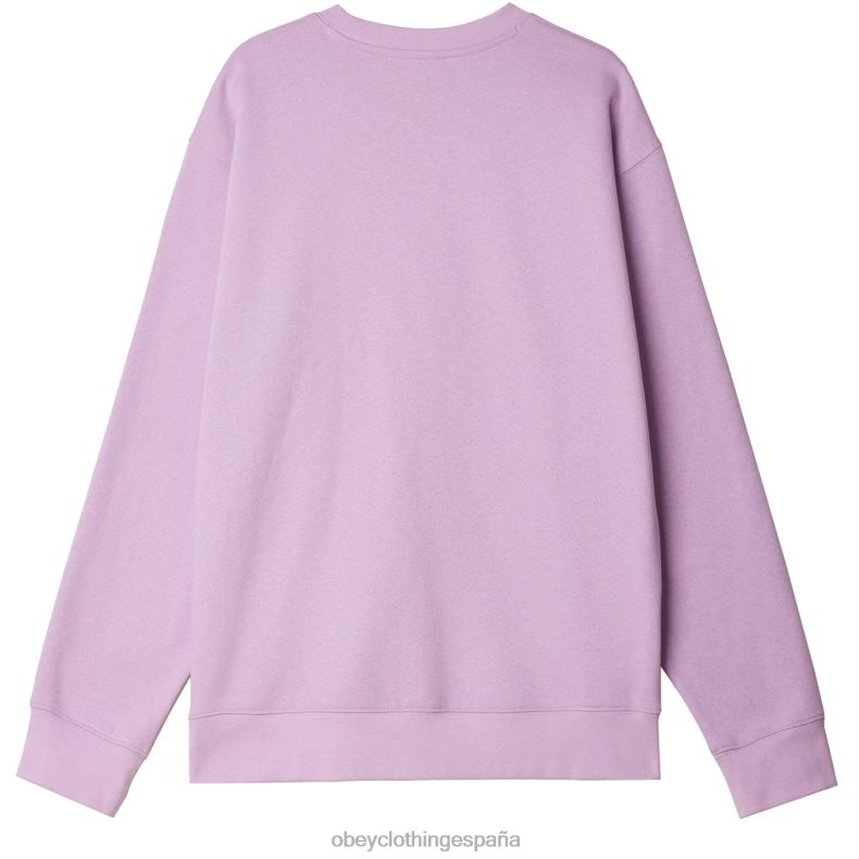 ropa OBEY ojos de trabajo establecidos cuello redondo lavanda digital hombres 0RV2P1035