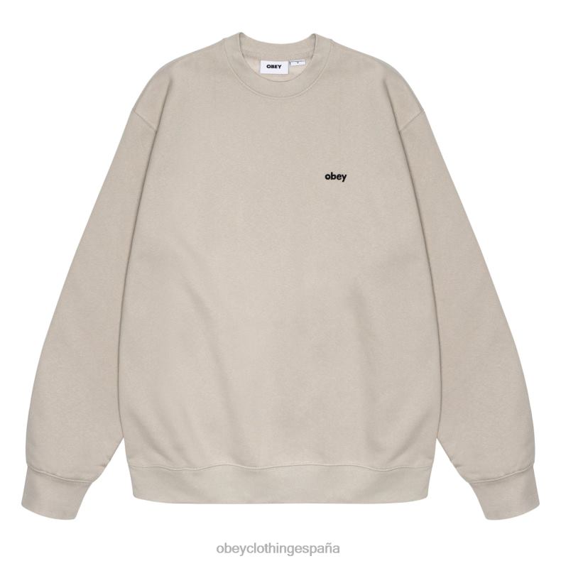 ropa OBEY siempre cuello redondo Gris plateado hombres 0RV2P1045