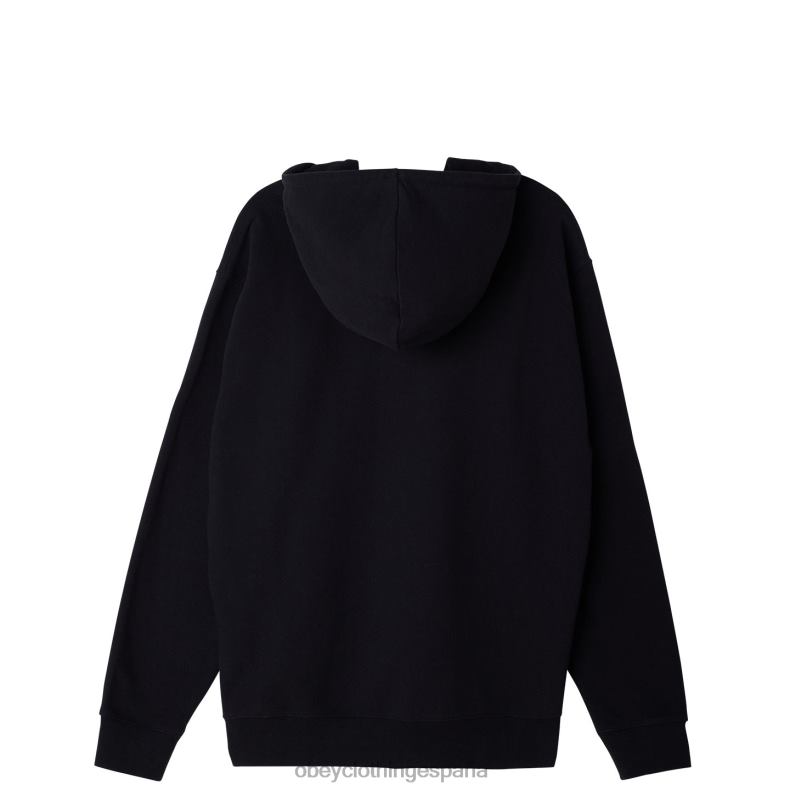 ropa OBEY sudadera con capucha extra pesada Icon negro hombres 0RV2P993