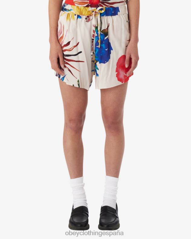 ropa OBEY multi flores corto multi sin blanquear mujer 0RV2P544