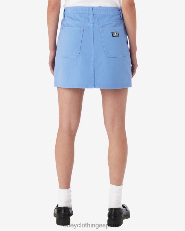 ropa OBEY falda sobreteñida jenny hortensia mujer 0RV2P535