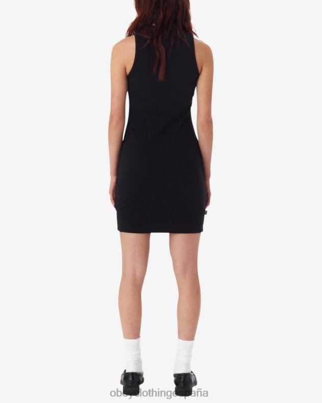 ropa OBEY vestido de punto de canalé antracita mujer 0RV2P585