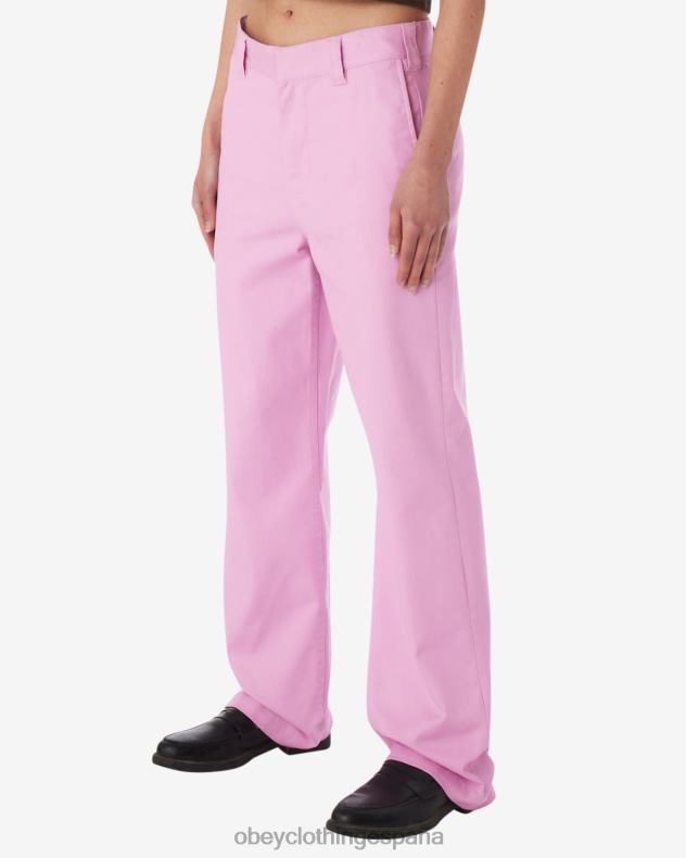 ropa OBEY pantalón diario lavanda pastel mujer 0RV2P520