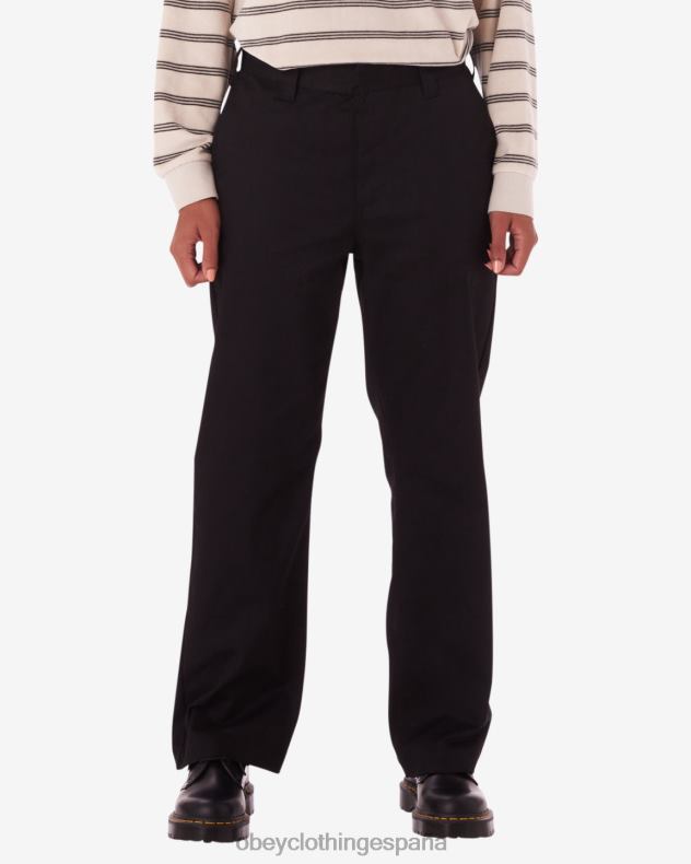ropa OBEY pantalón diario negro mujer 0RV2P519